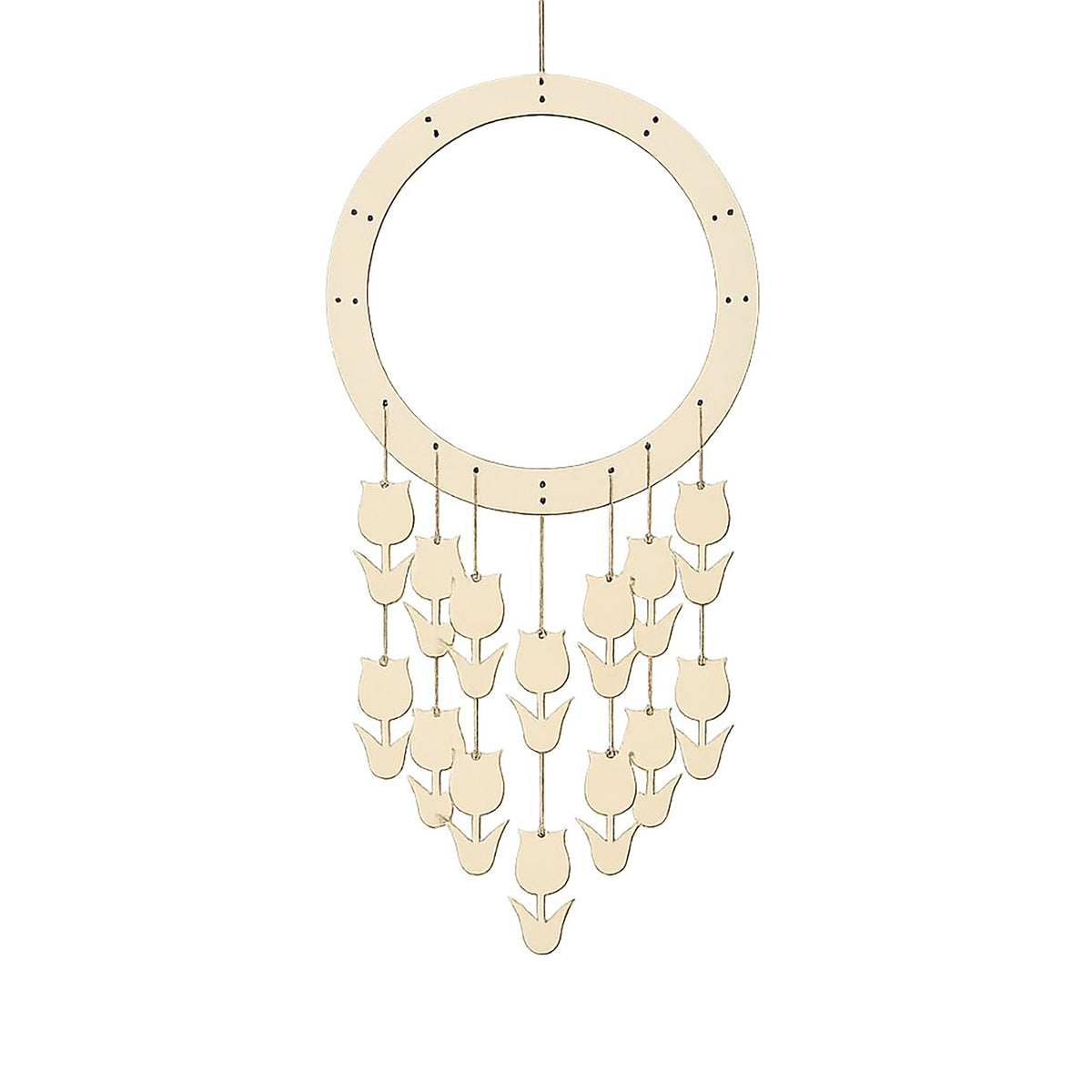 round mdf wreath frame for diy art
