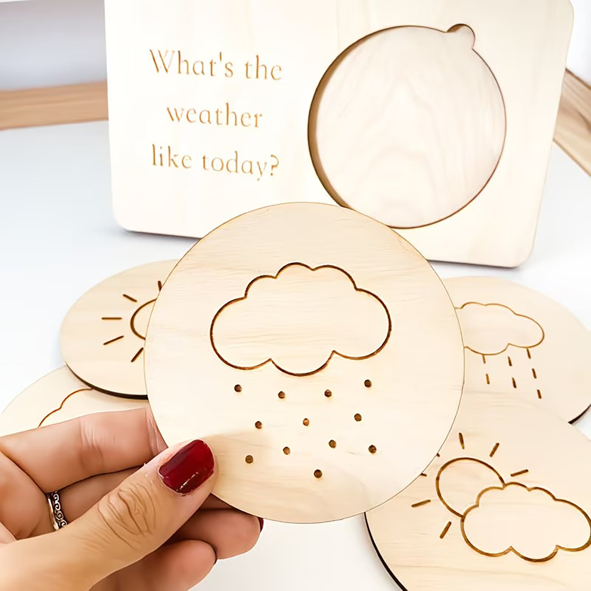 diy weather chart mdf craft base