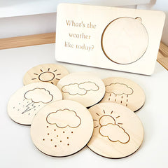 mdf weather board for homeschool activities