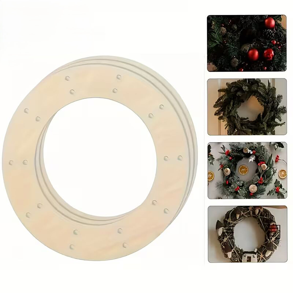 round mdf wreath frame for diy crafts