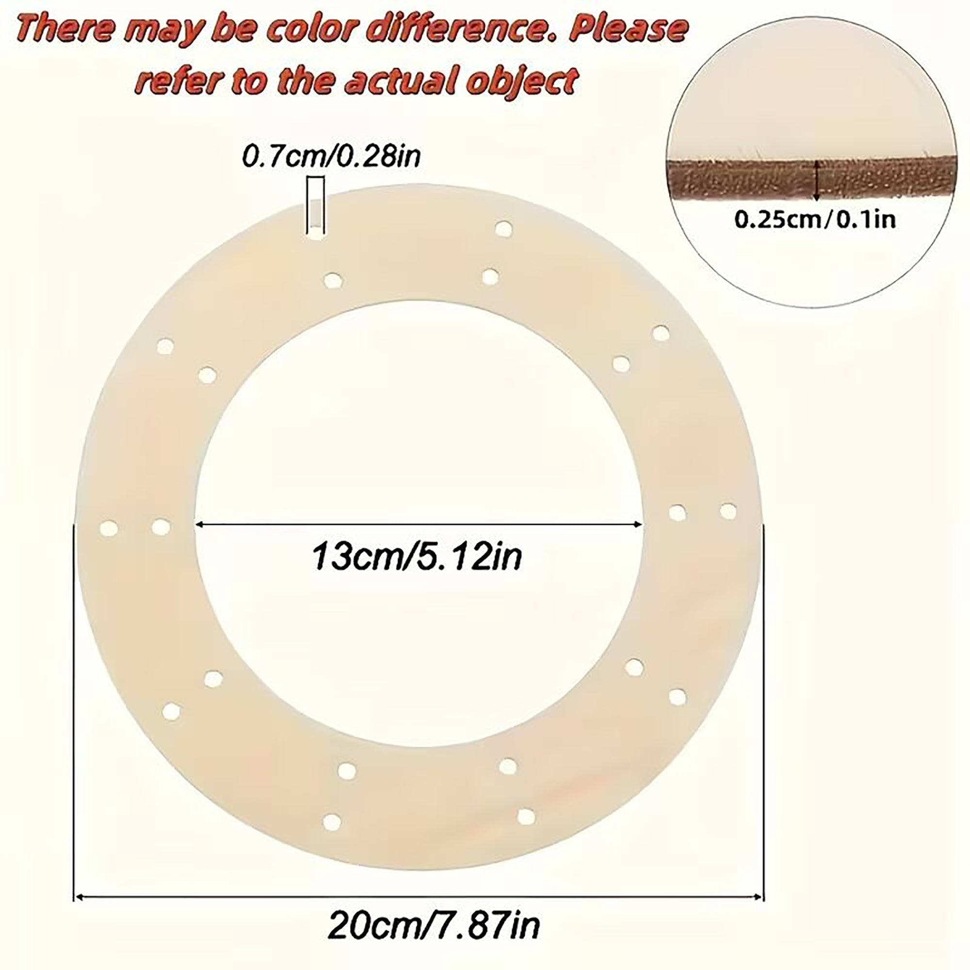 unfinished wooden wreath hoop for crafting
