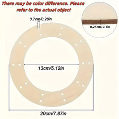 unfinished wooden wreath hoop for crafting
