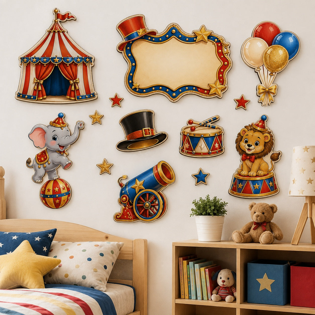cake table and dessert table circus decor