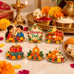bhaiya dooj wooden cutouts