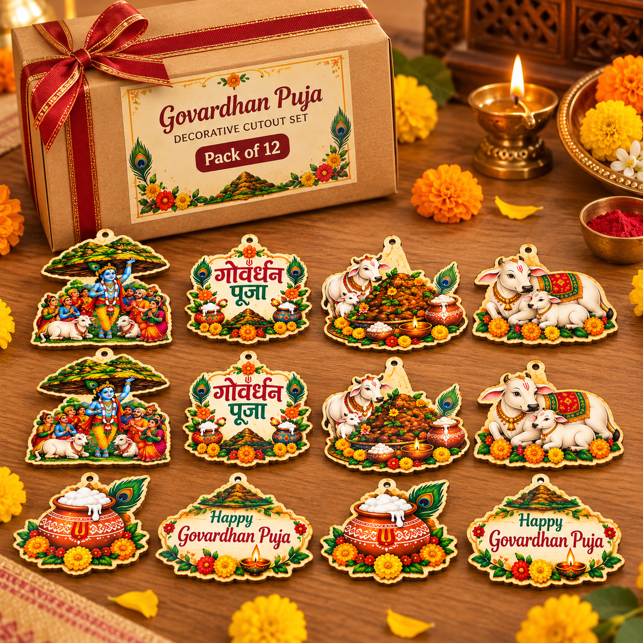 govardhan puja decoration material

