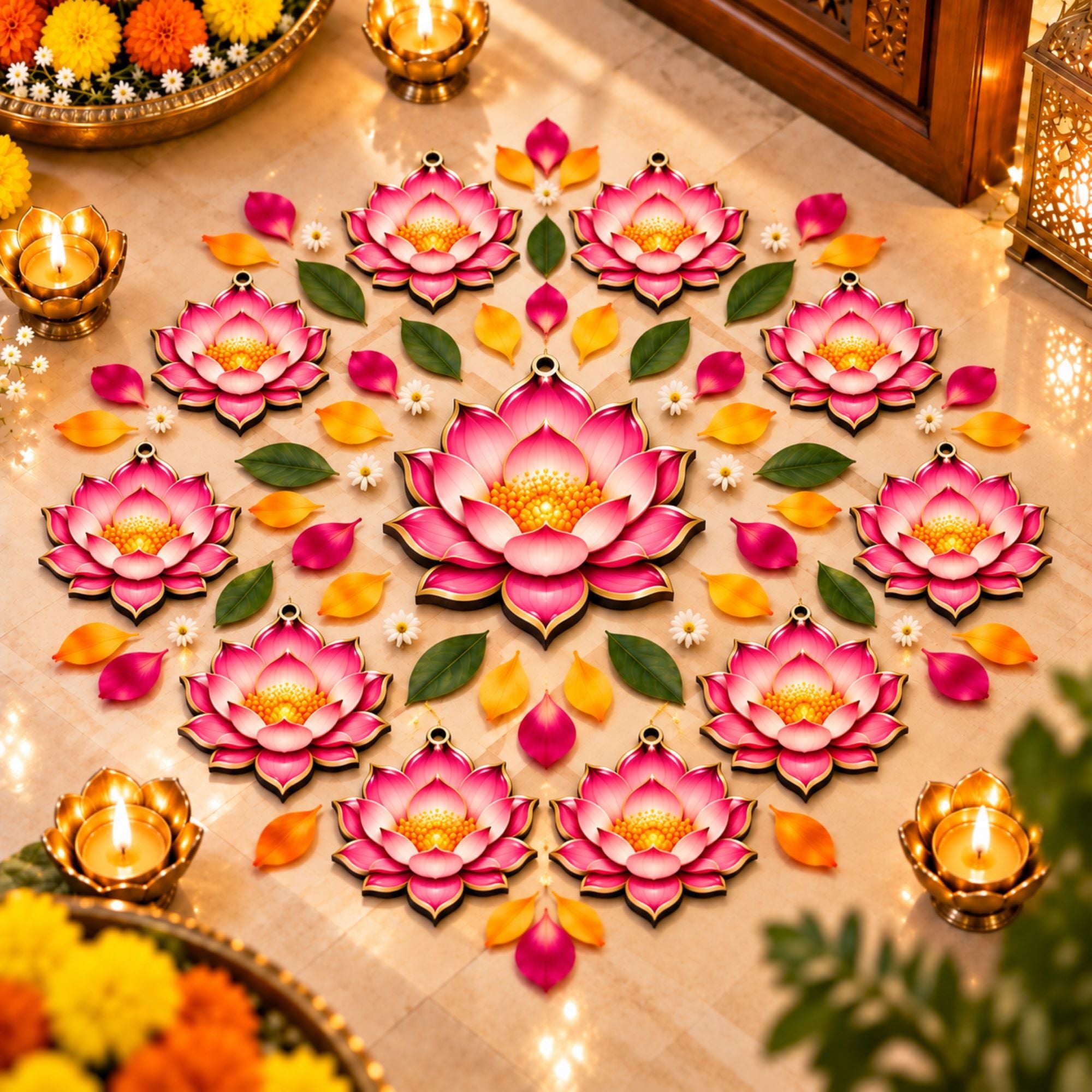 pink lotus cutout