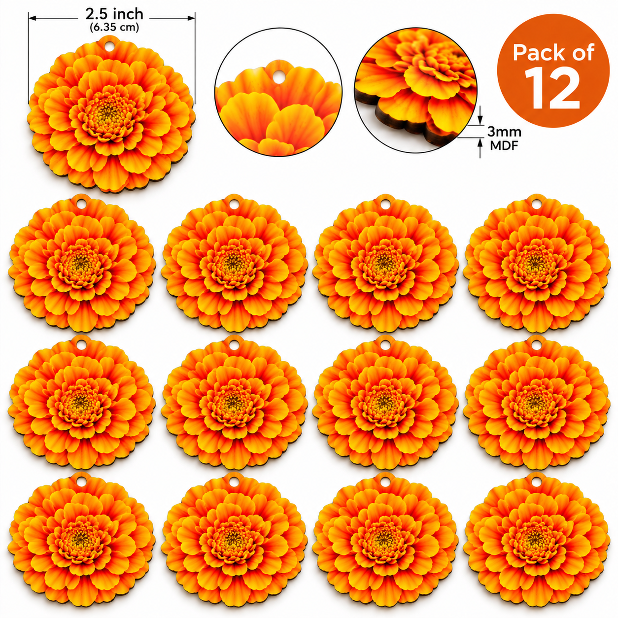 mdf flower base