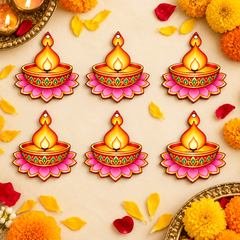 diya lotus mdf cutout