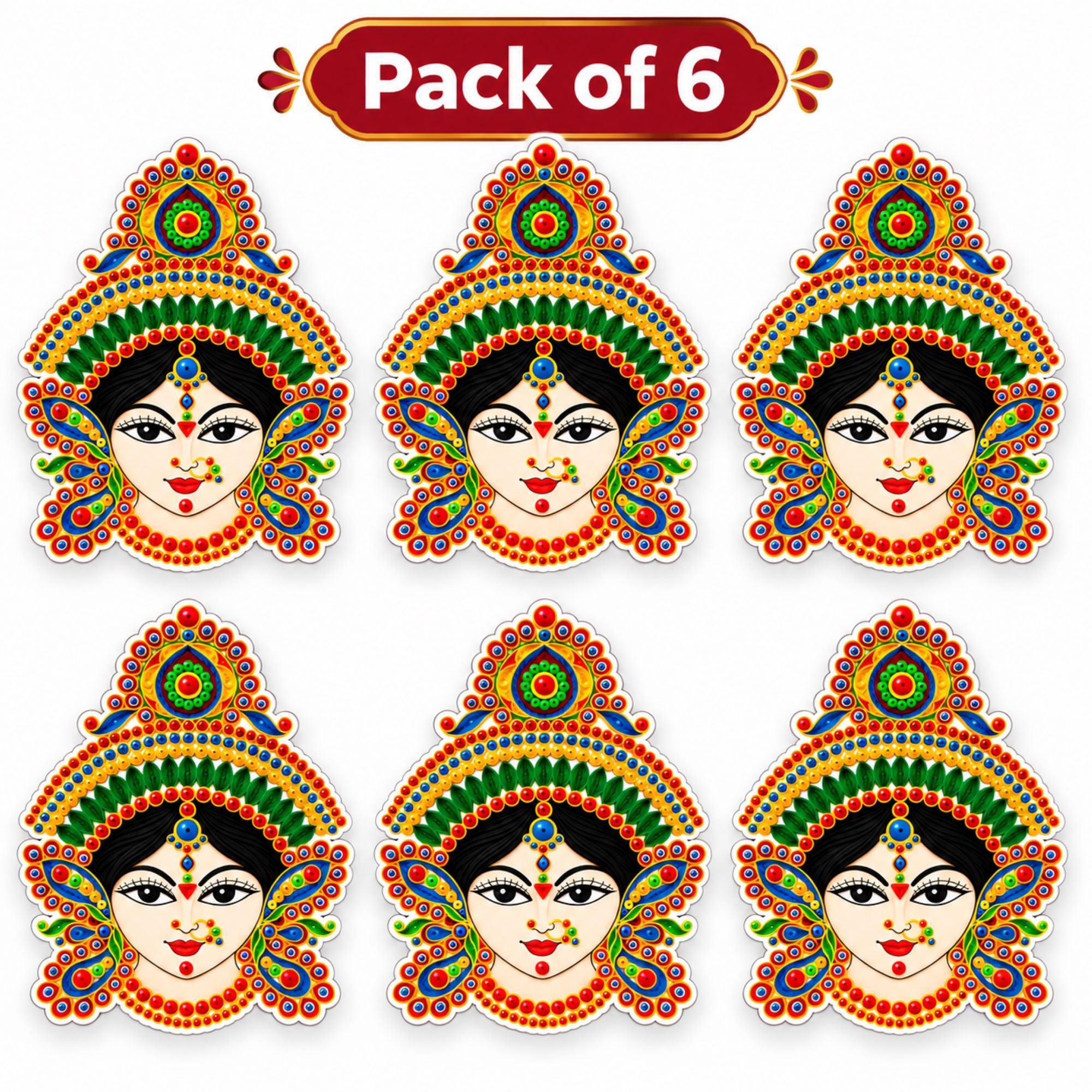 durga face cutout