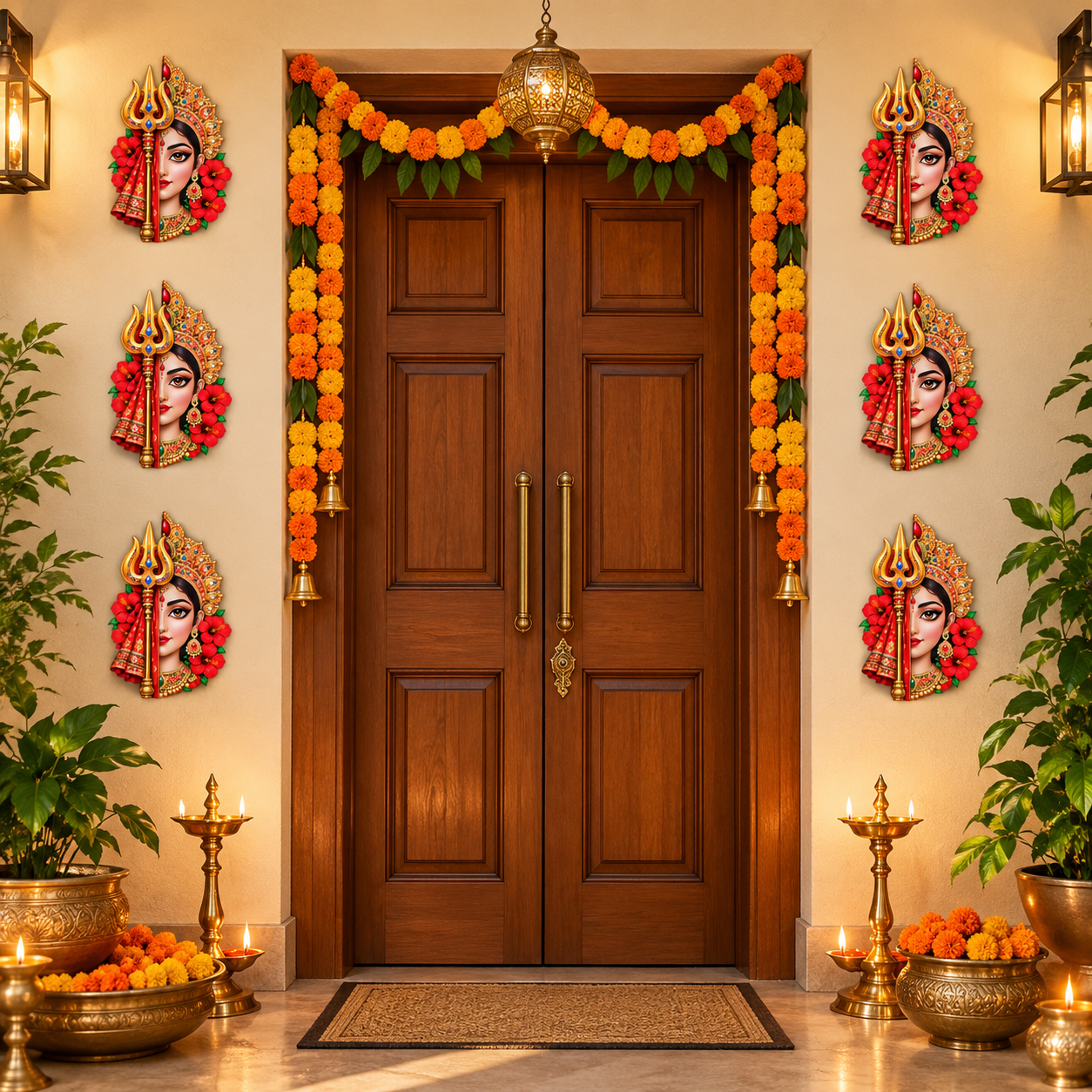 wooden shubh labh