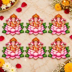 ganesha lotus mdf cutout