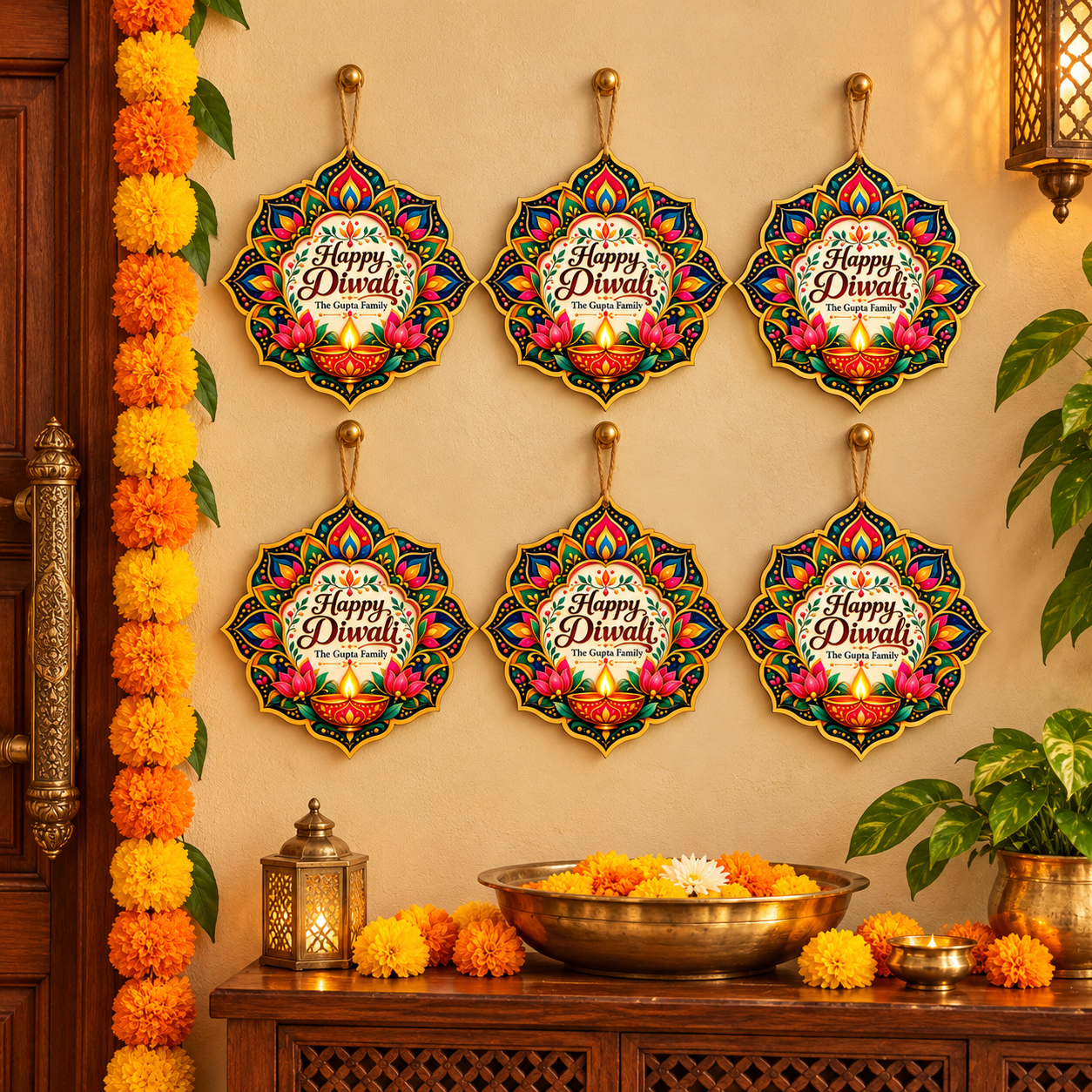 happy diwali craft material