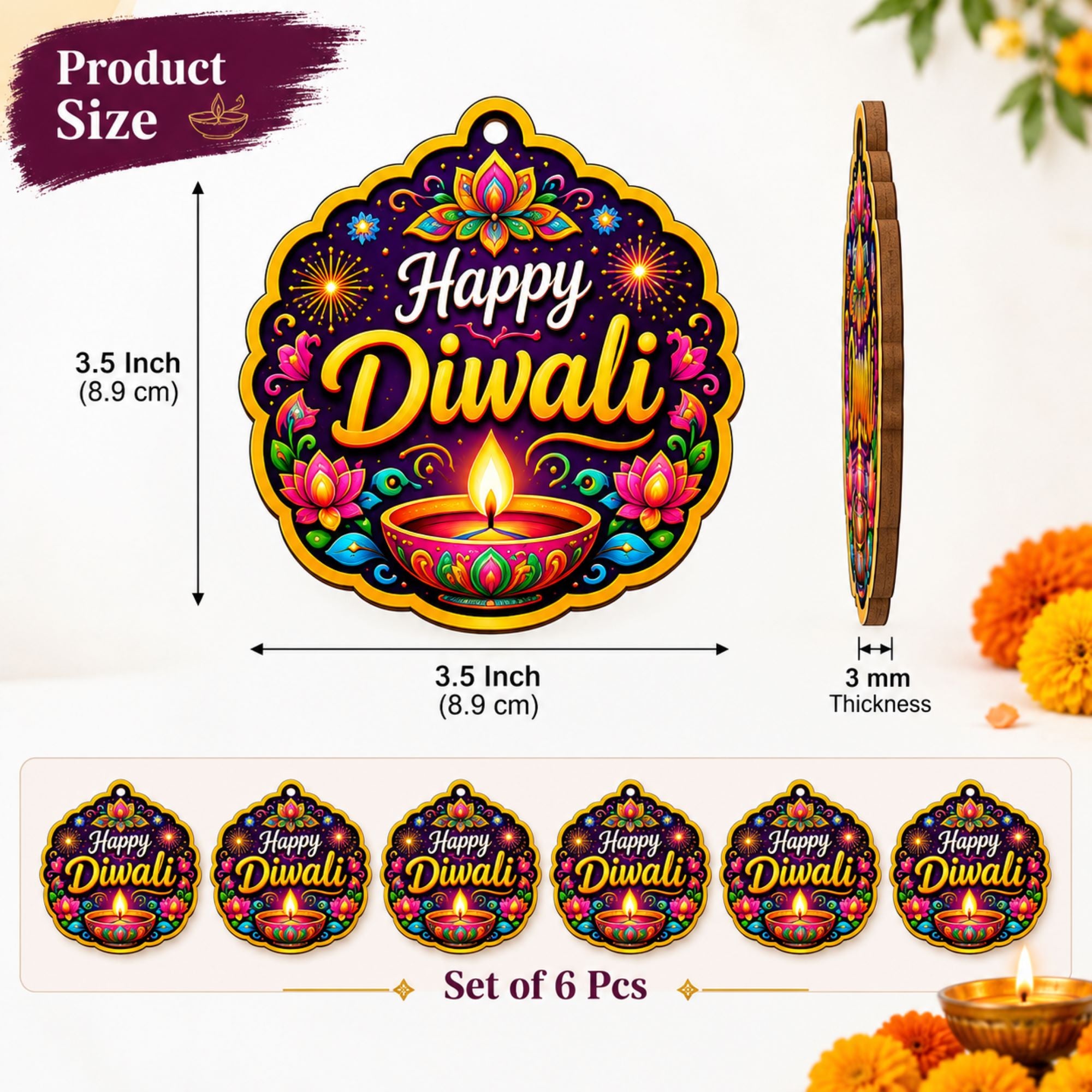 printed diwali mdf