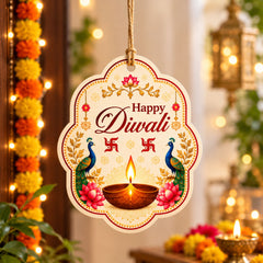 happy diwali mdf hanging