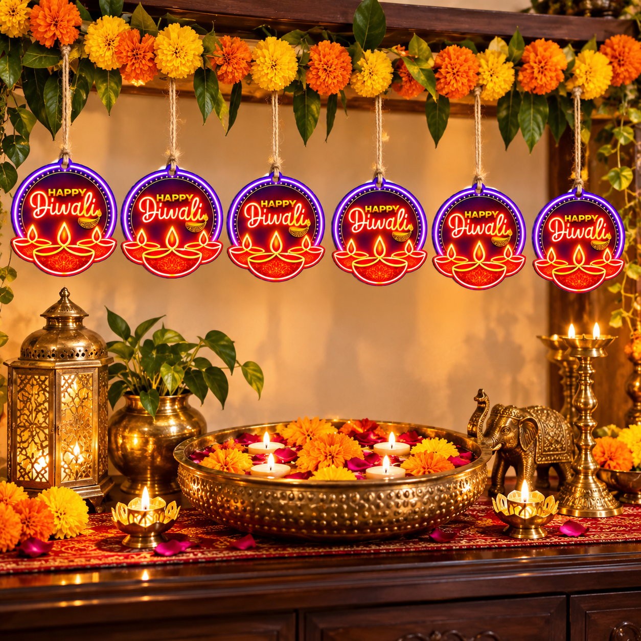 printed mdf diya