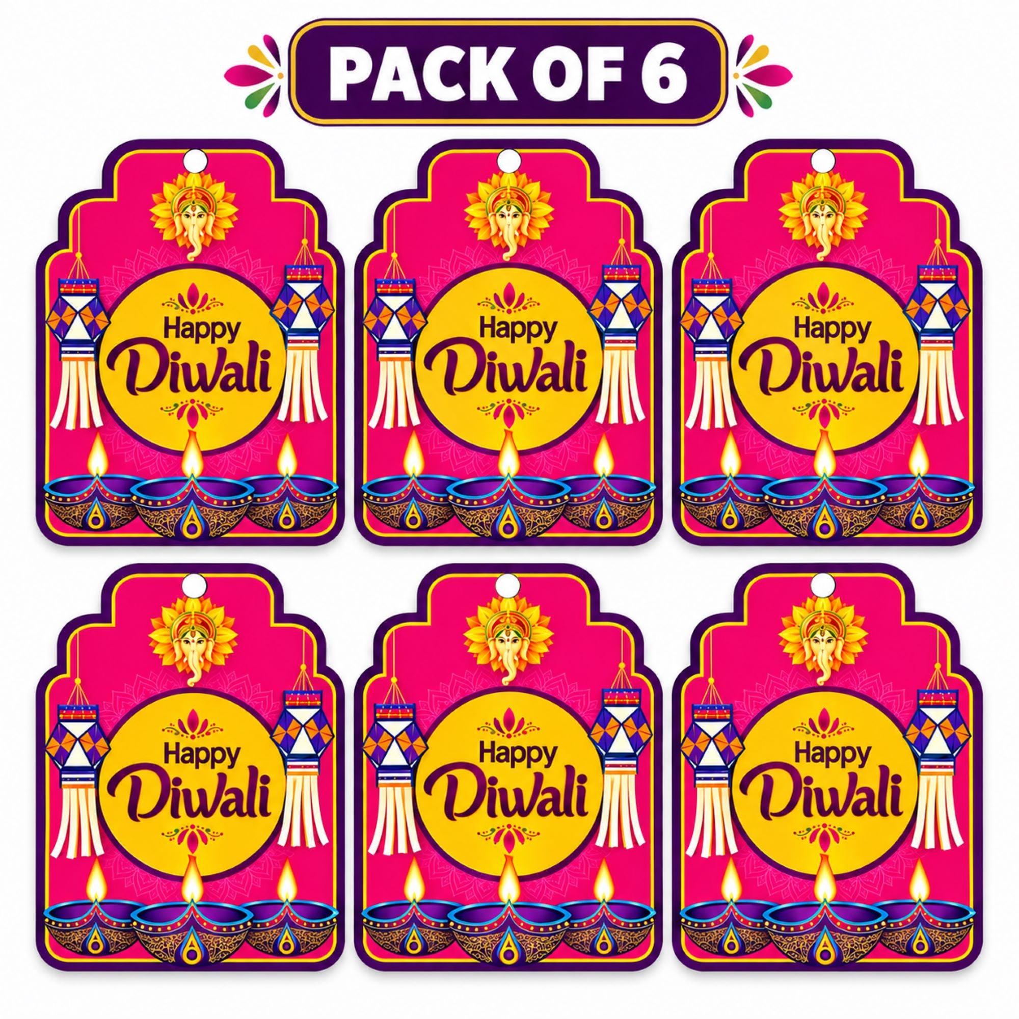 wooden diwali cutout