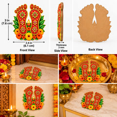 laxmi diya wooden cutout 