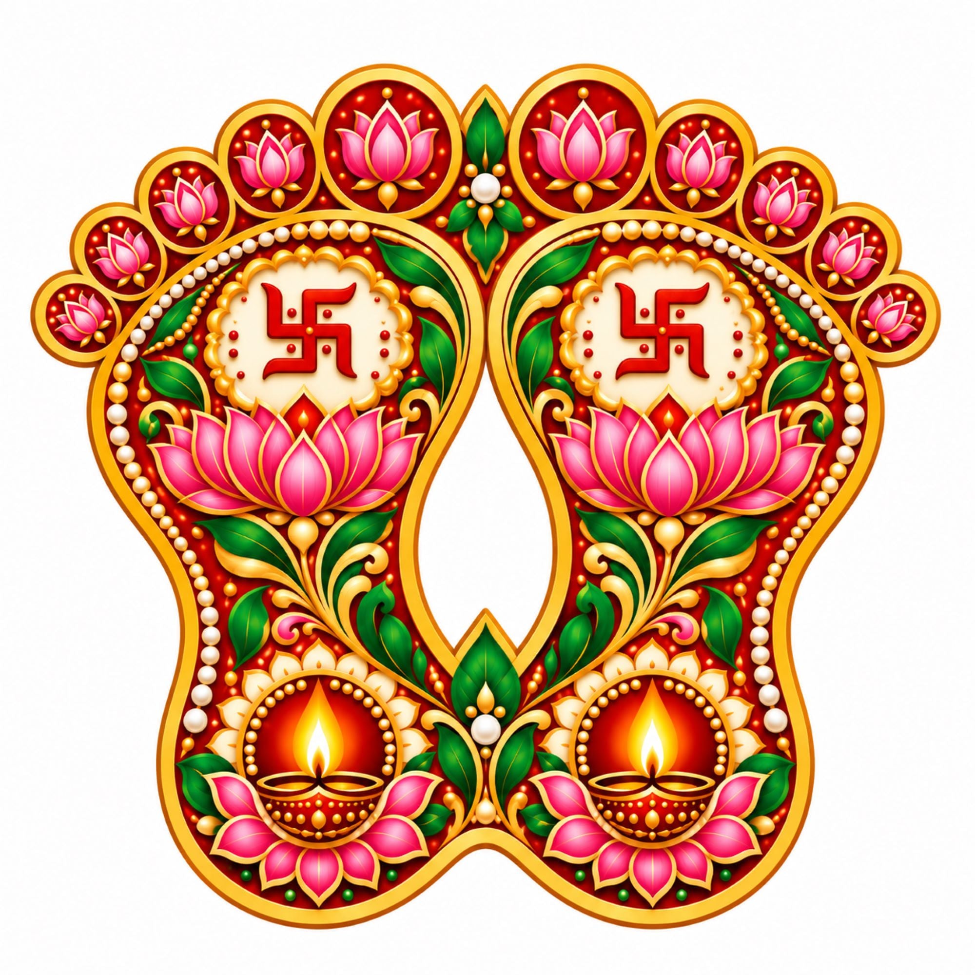 lakshmi foot lotus craft base