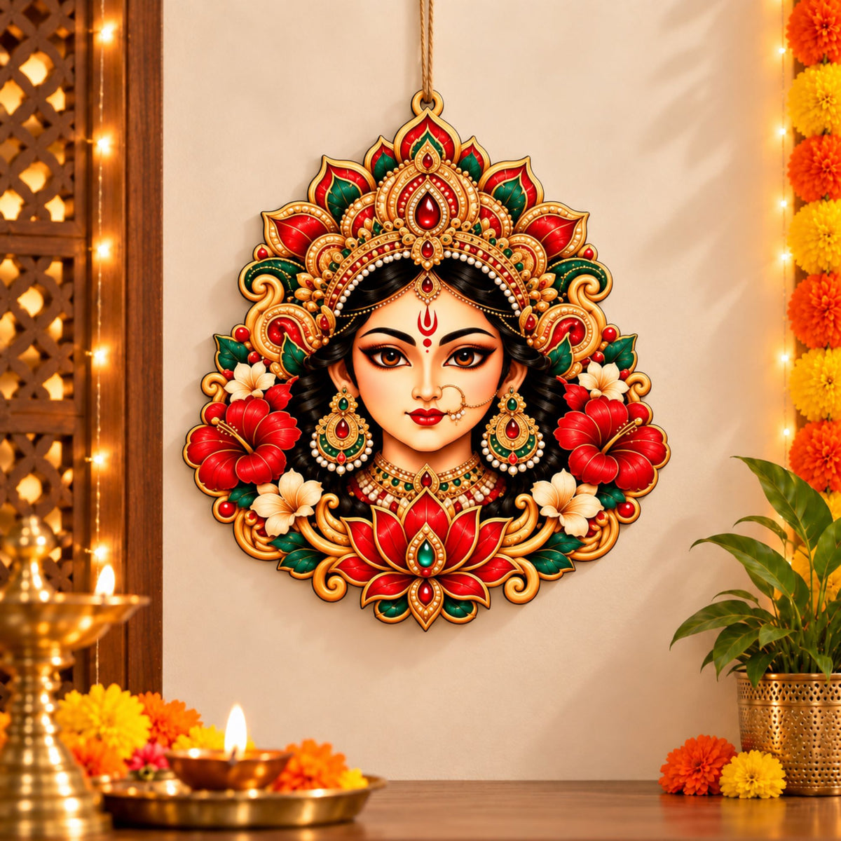 maa durga face craft
