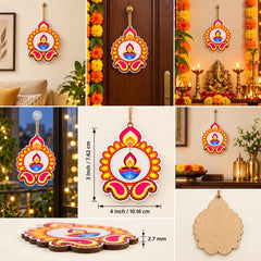 printed diya mdf