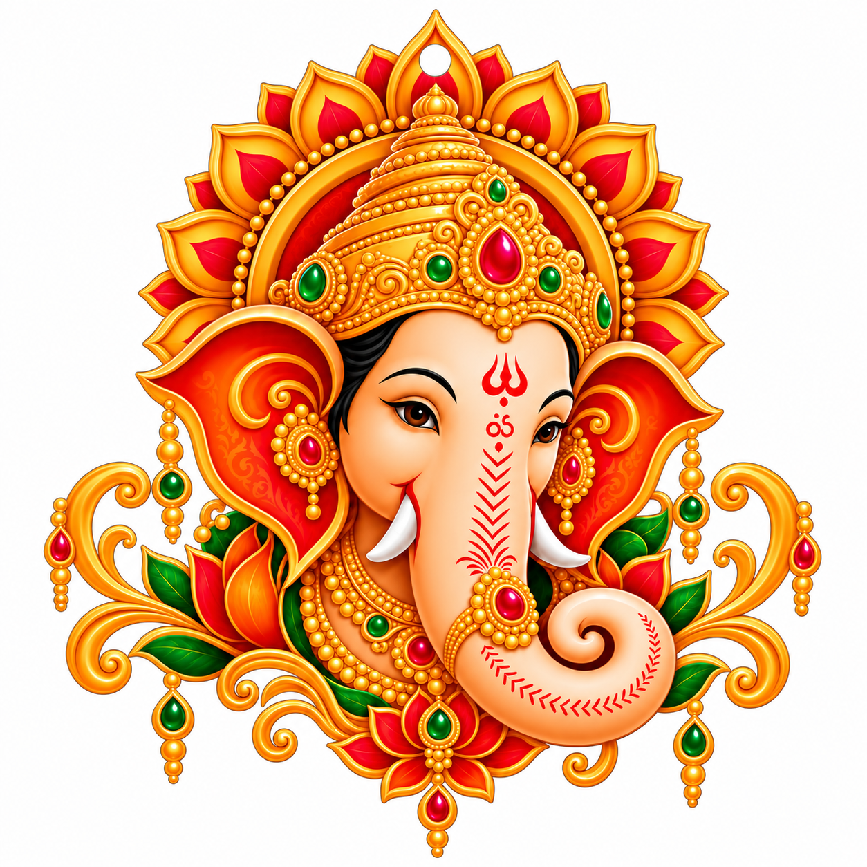 ganesha face mdf cutout

