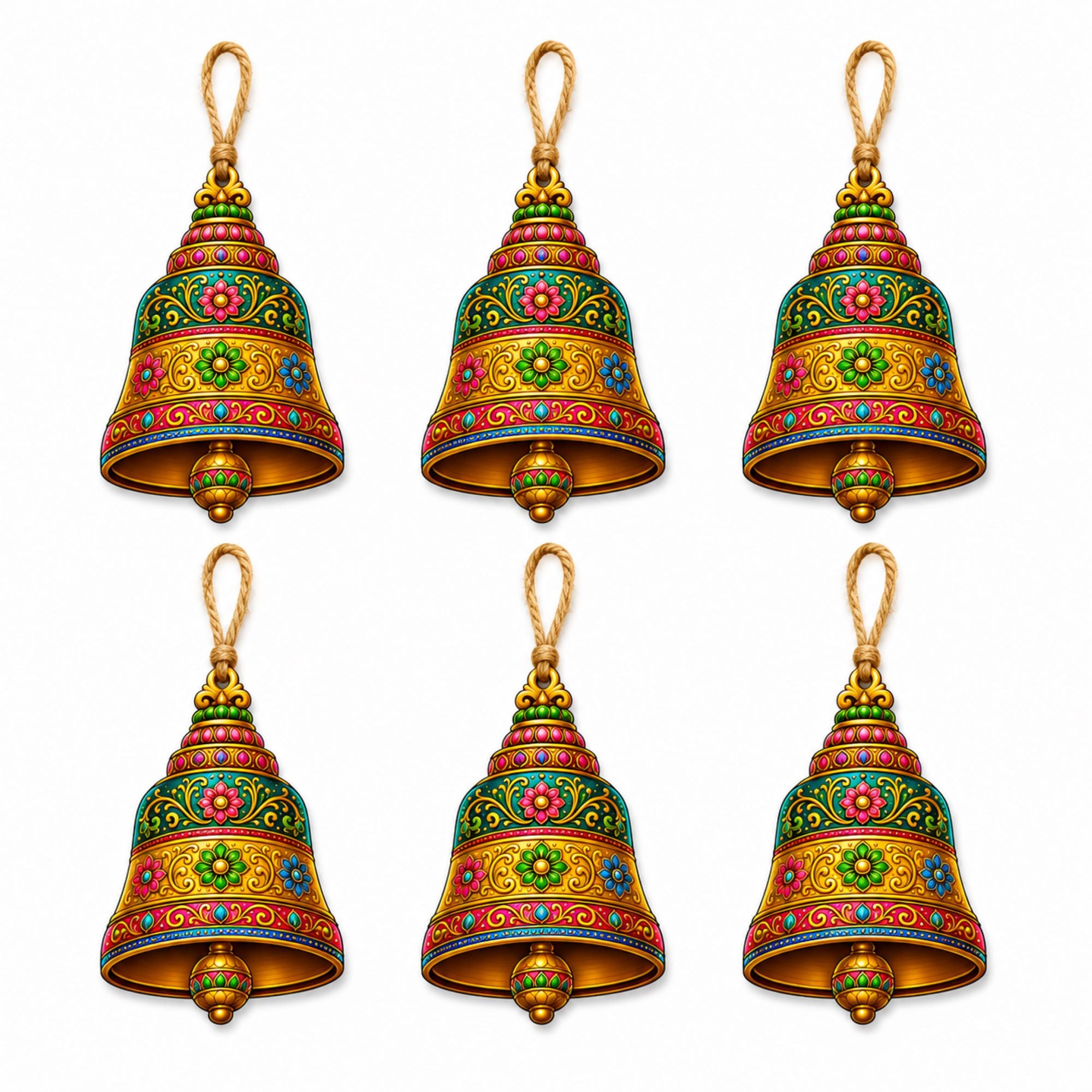 printed wooden bell