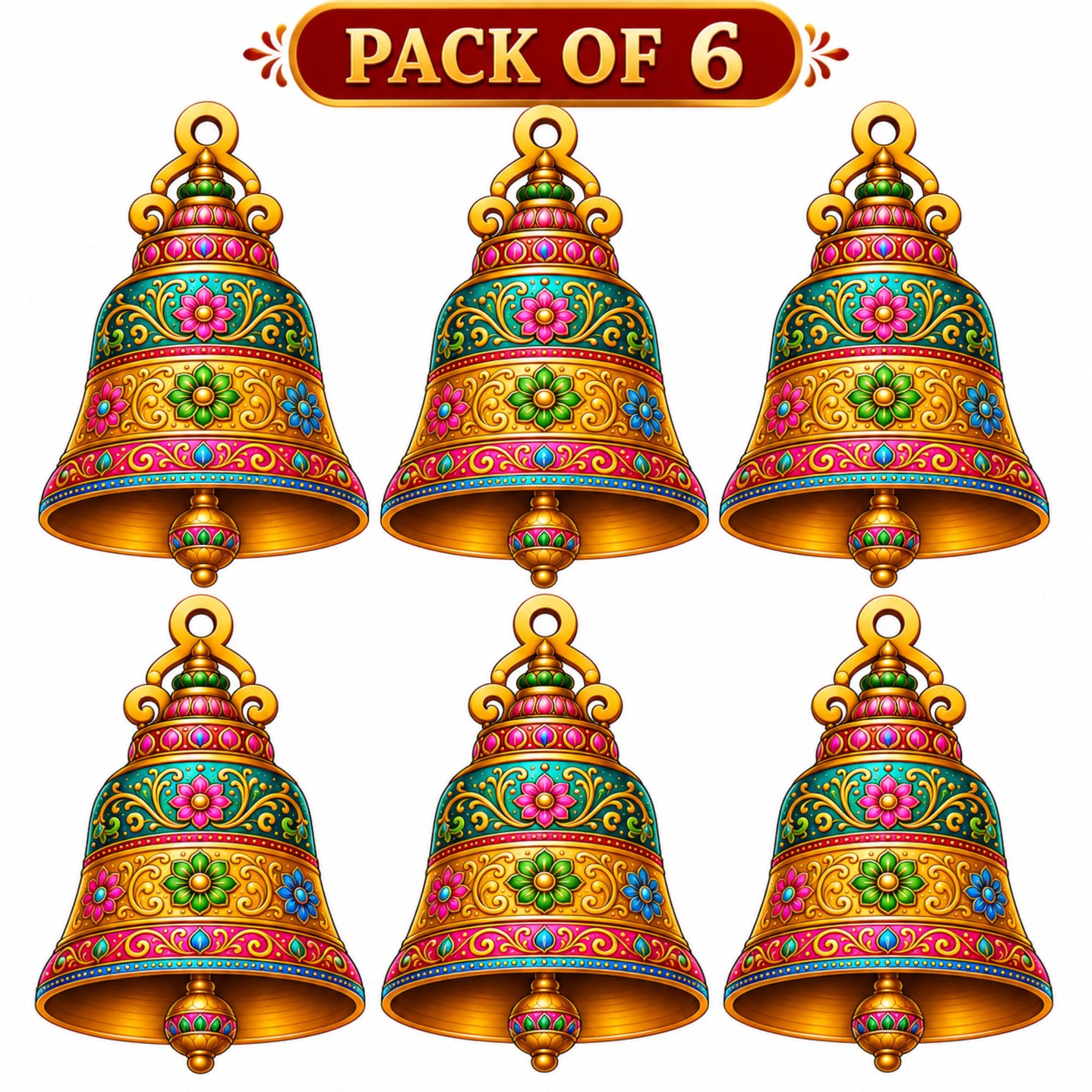 printed wooden bell