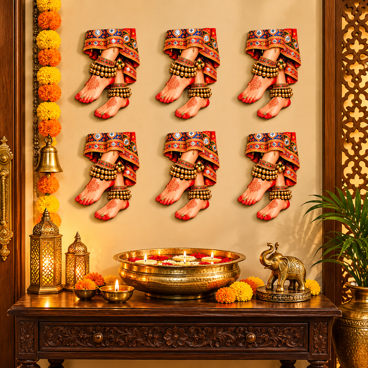 foot wooden cutout