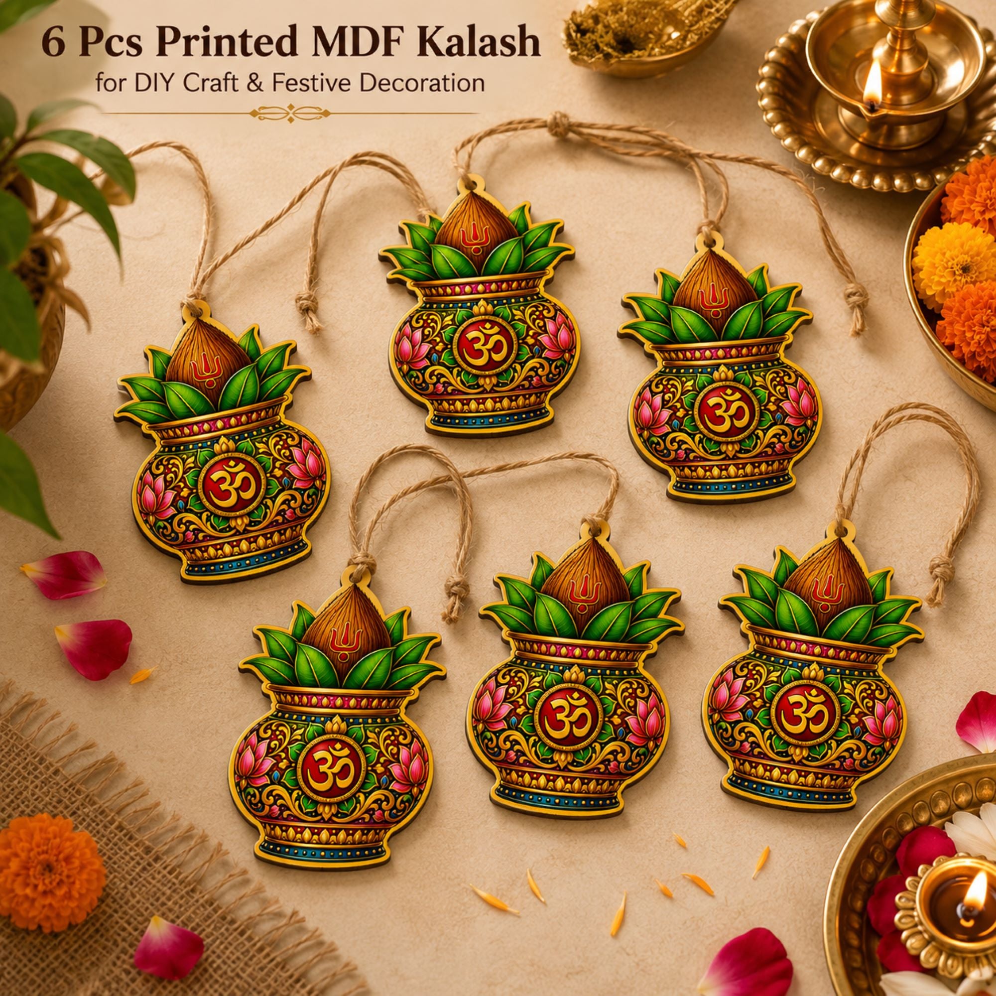 wooden kalash cutout