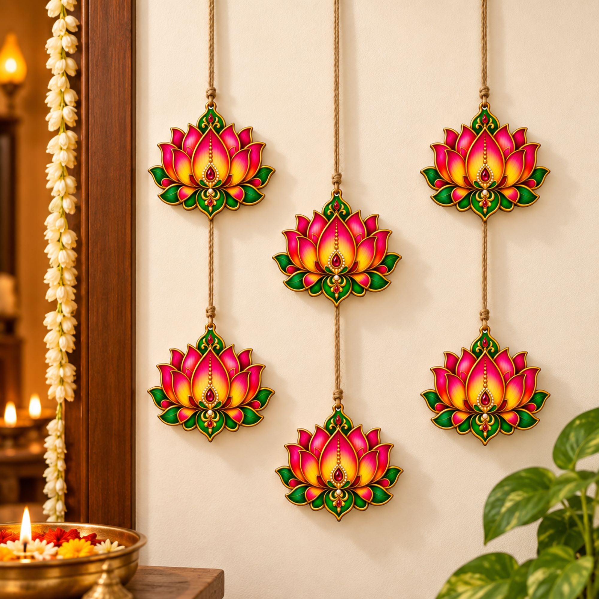 lotus wooden craft
