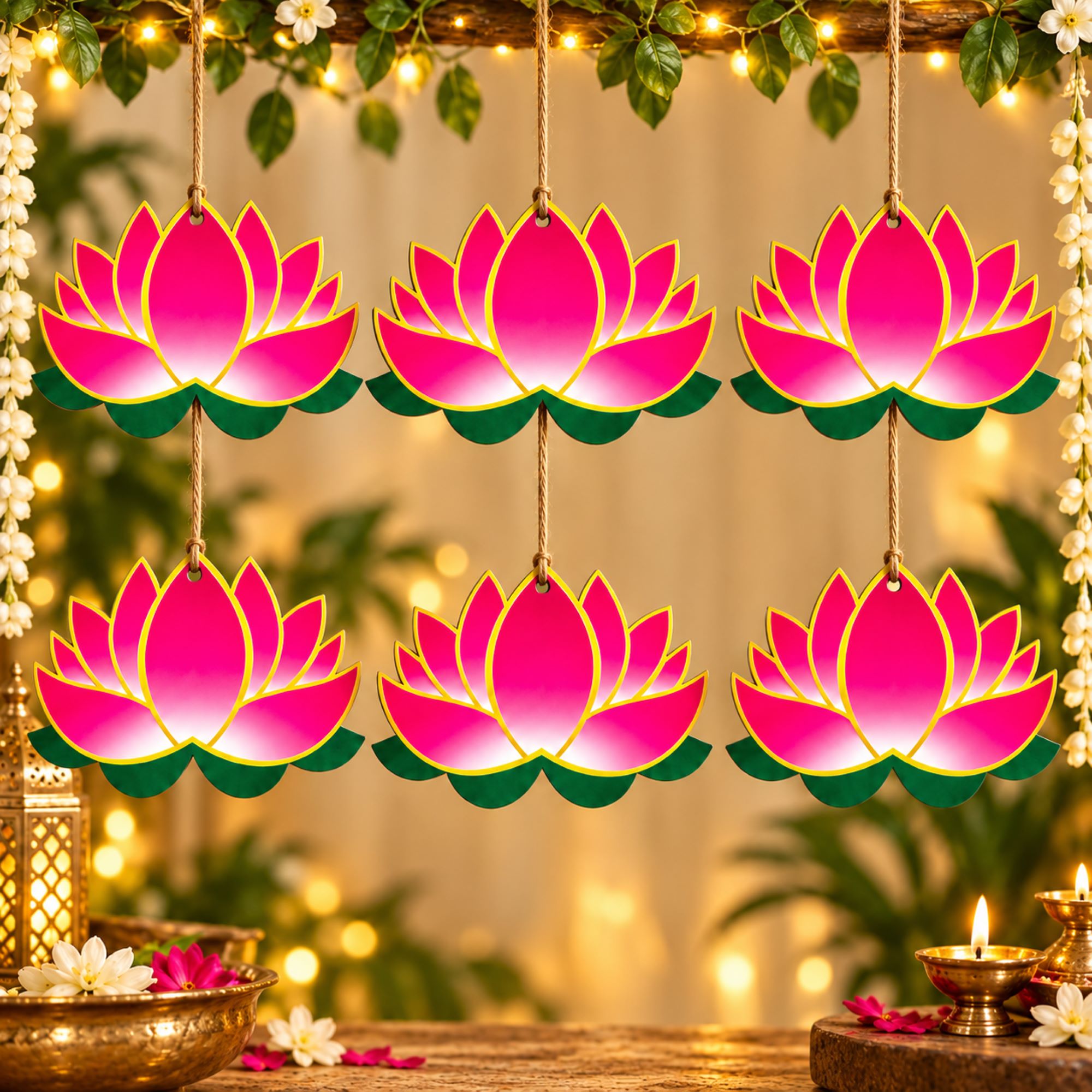 lotus wooden craft
