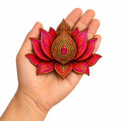 lotus shape mdf base for acrylic painting