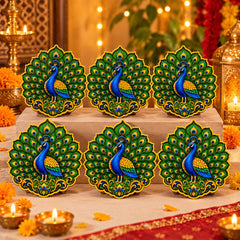 peacock wooden craft