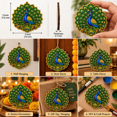 printed peacock mdf
