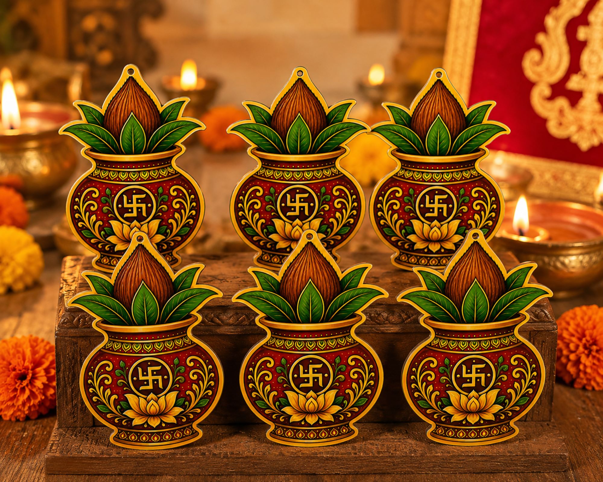 wooden kalash cutout