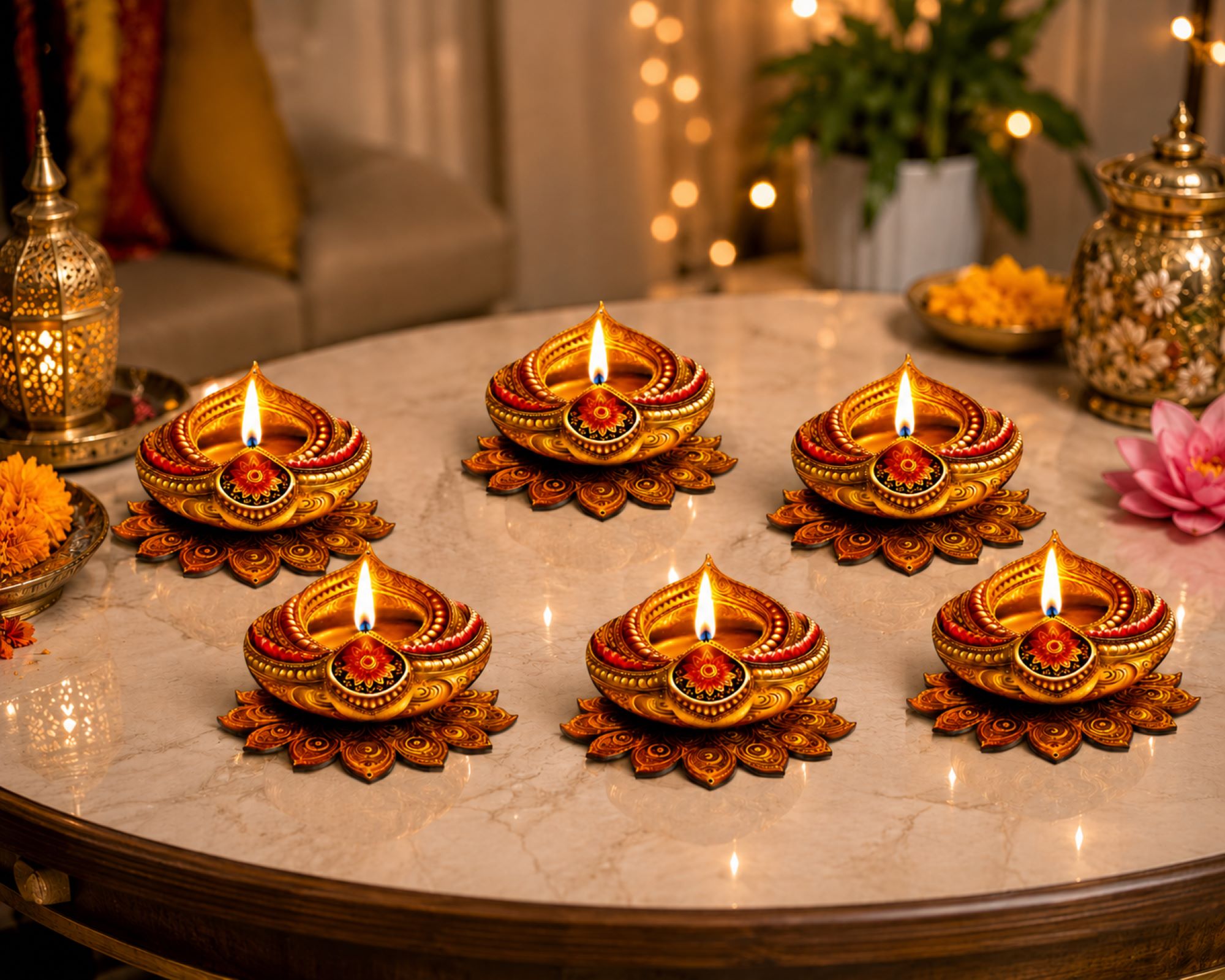 mdf printed diya shape craft base for diy