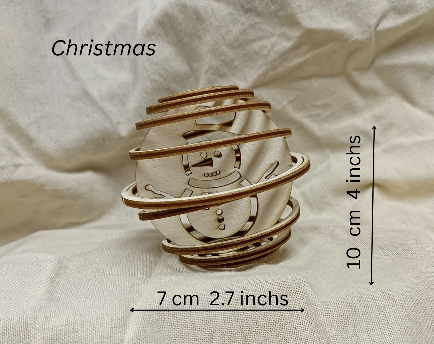 laser cut wooden xmas decorations