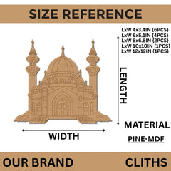 islamic mdf craft base

