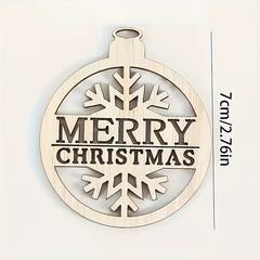 pack of 20 wooden Christmas ornament blanks for painting