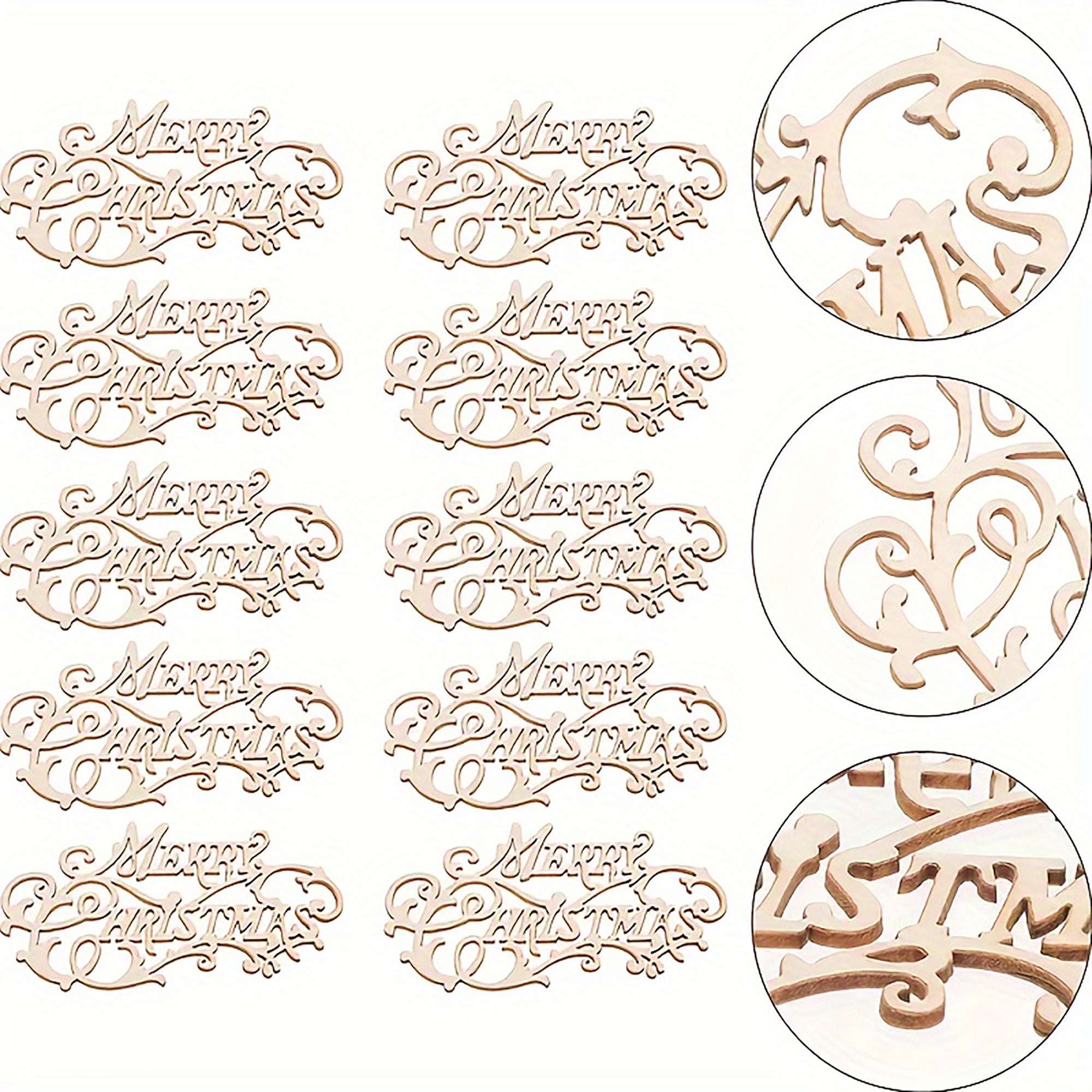 unfinished wooden christmas cutouts for creative painting