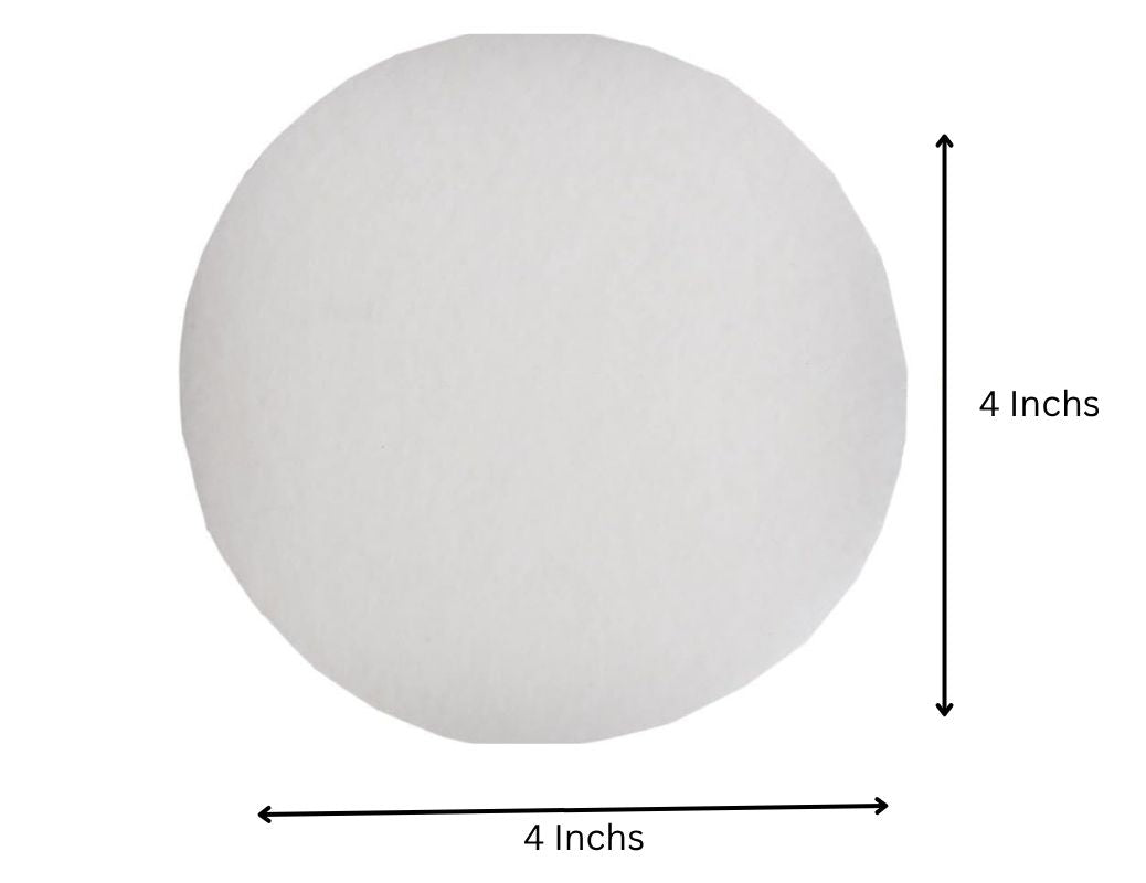 White felt shapes for school art projects