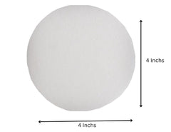 White felt shapes for school art projects