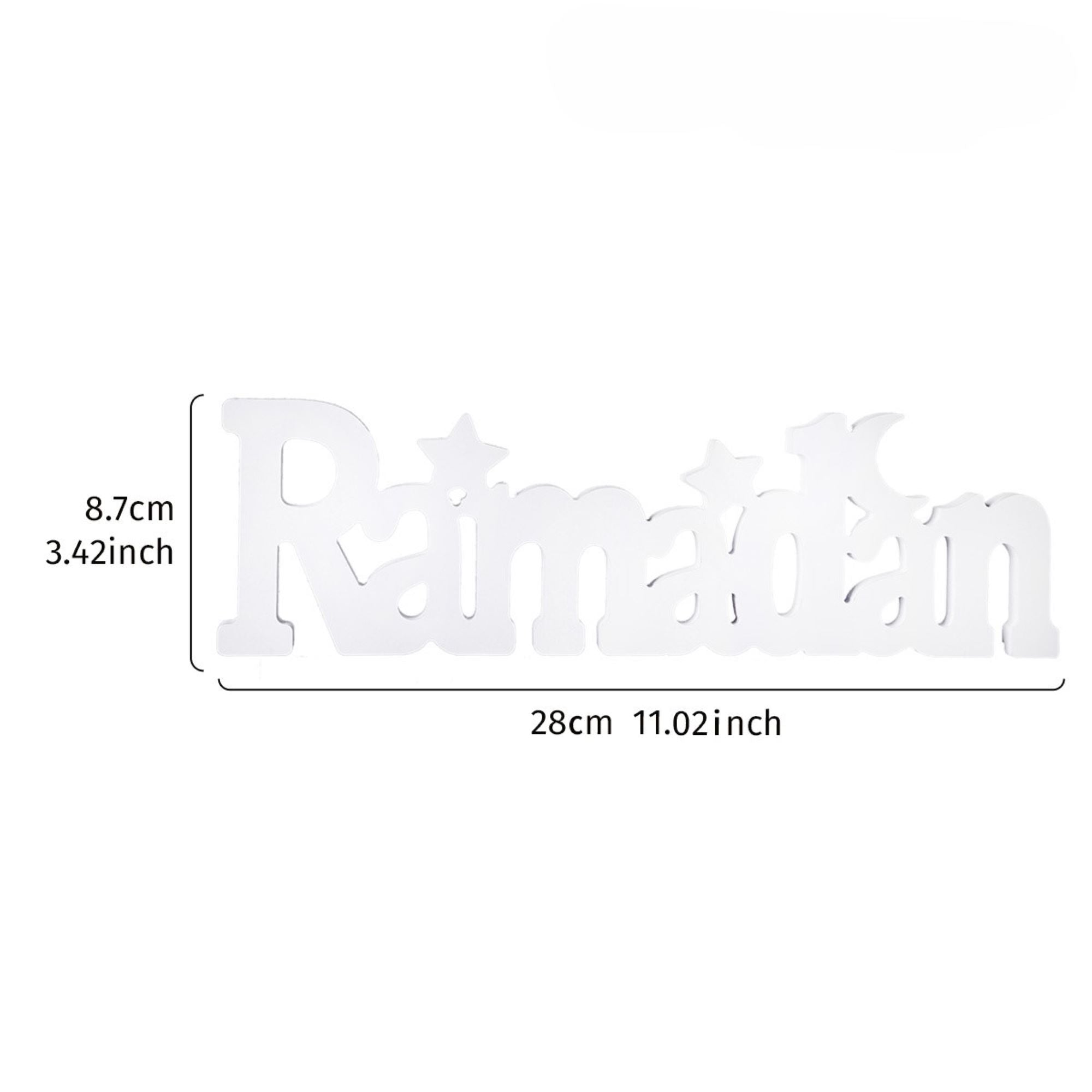 ramadan crescent moon desk decor

