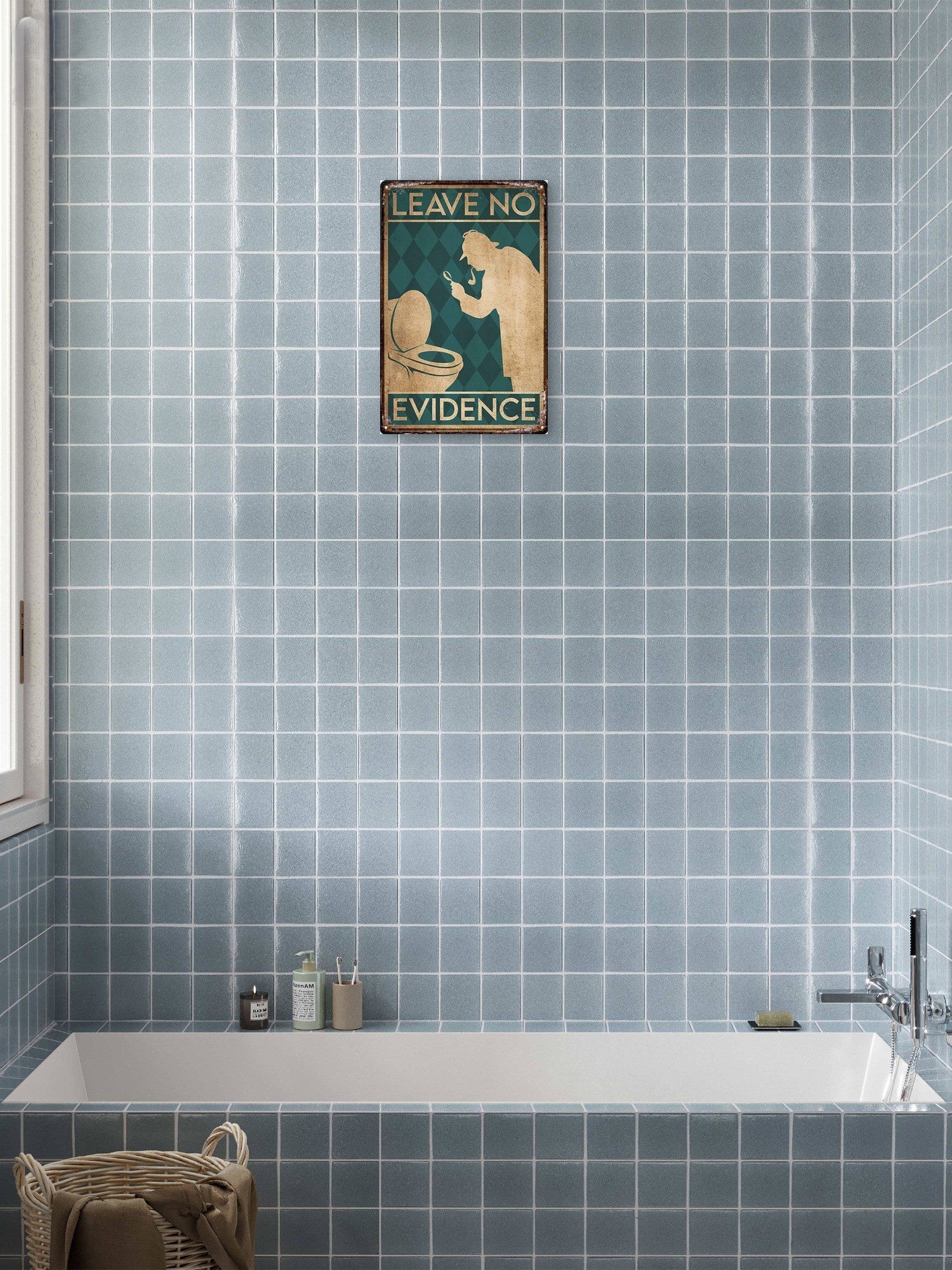 metal wall art bathroom
