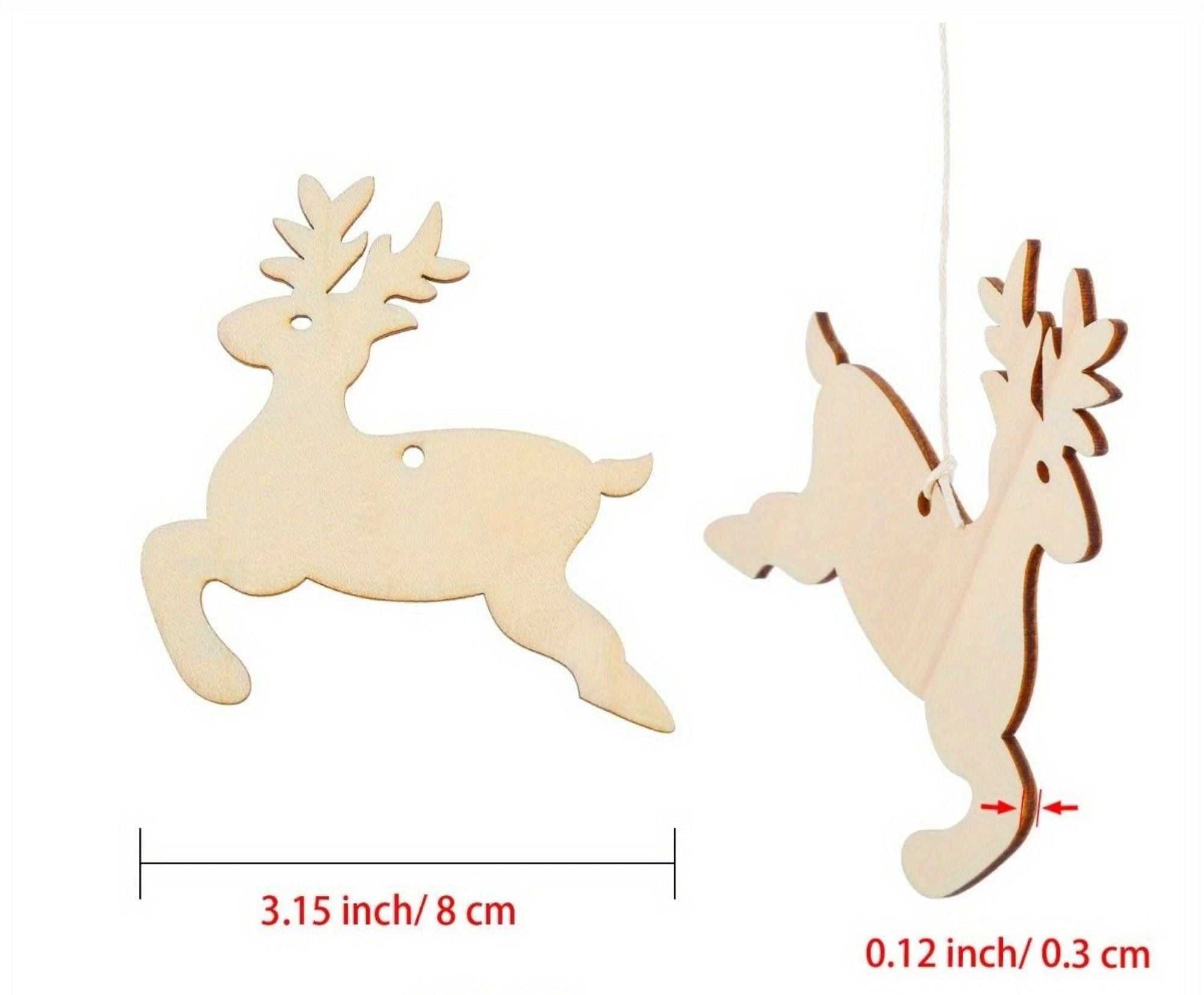 Wood reindeer cutouts
