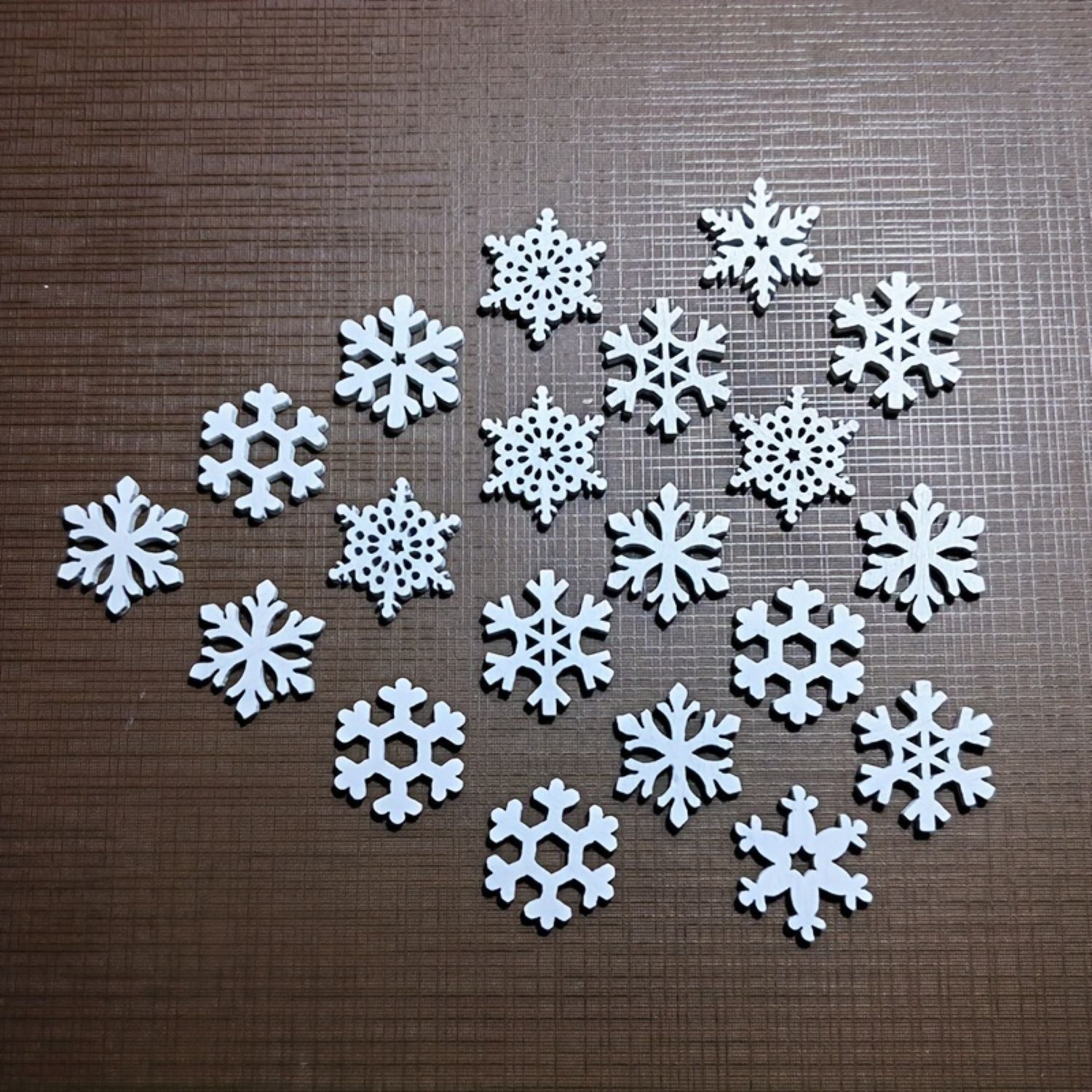 Rustic snowflake decorations for home, party, and office