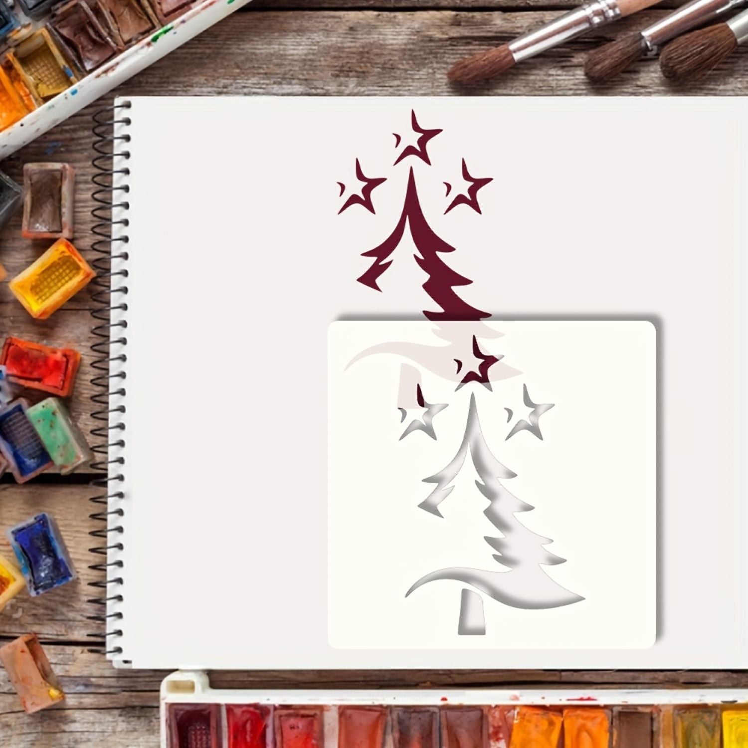 Reusable PET stencil for seasonal art & decorations