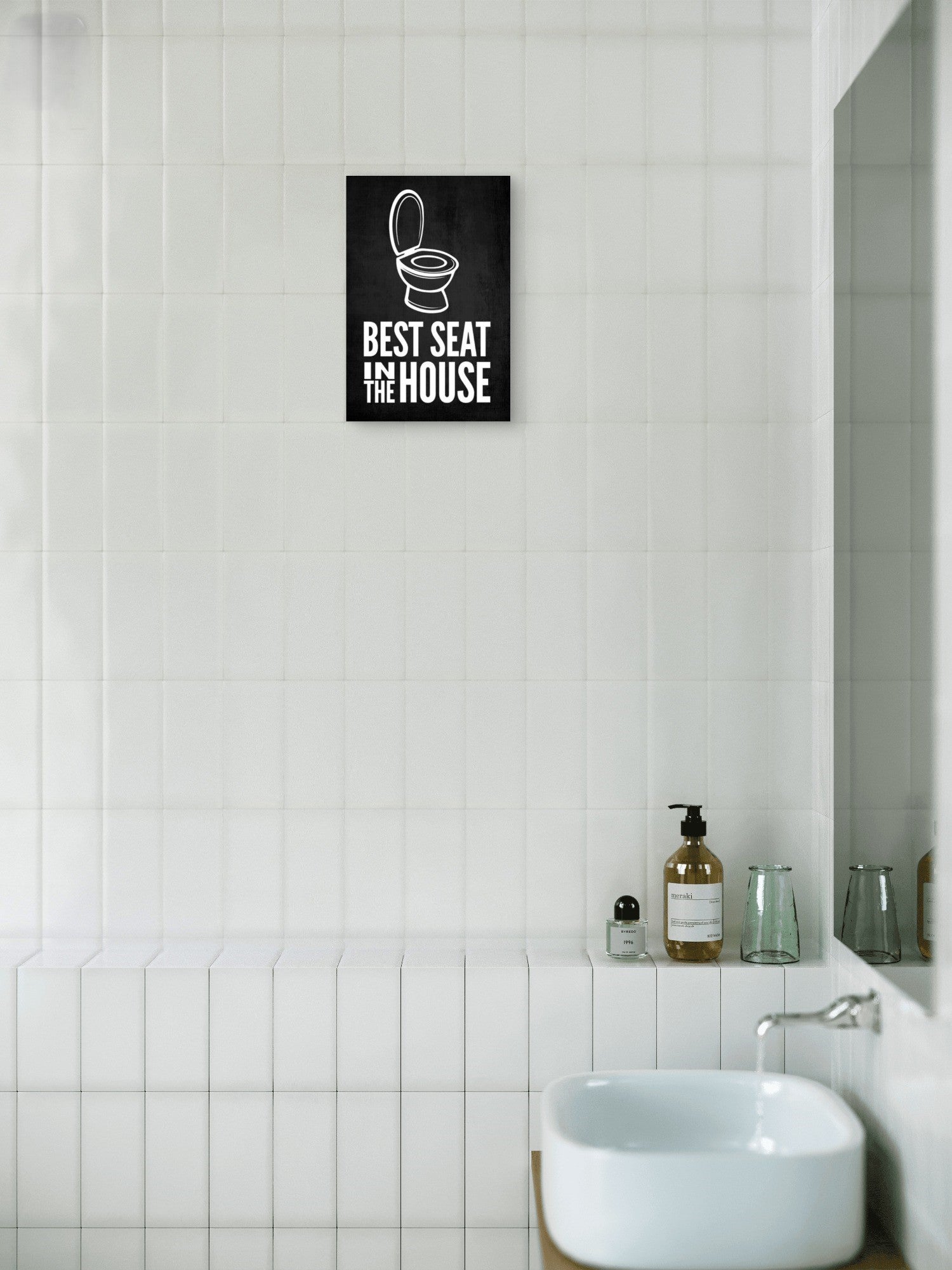 metal bathroom wall decor