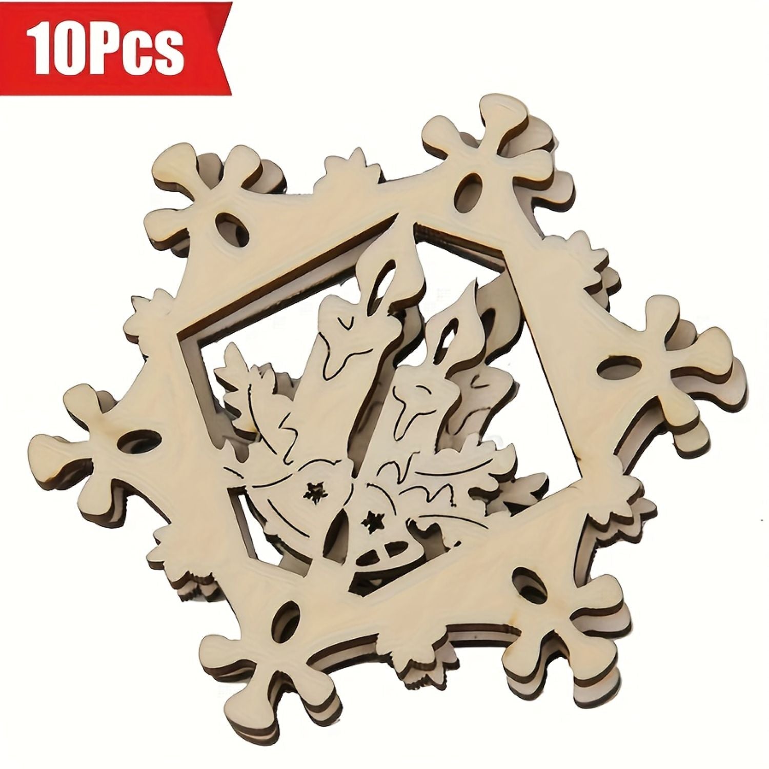 Rustic snowflake Christmas decor
