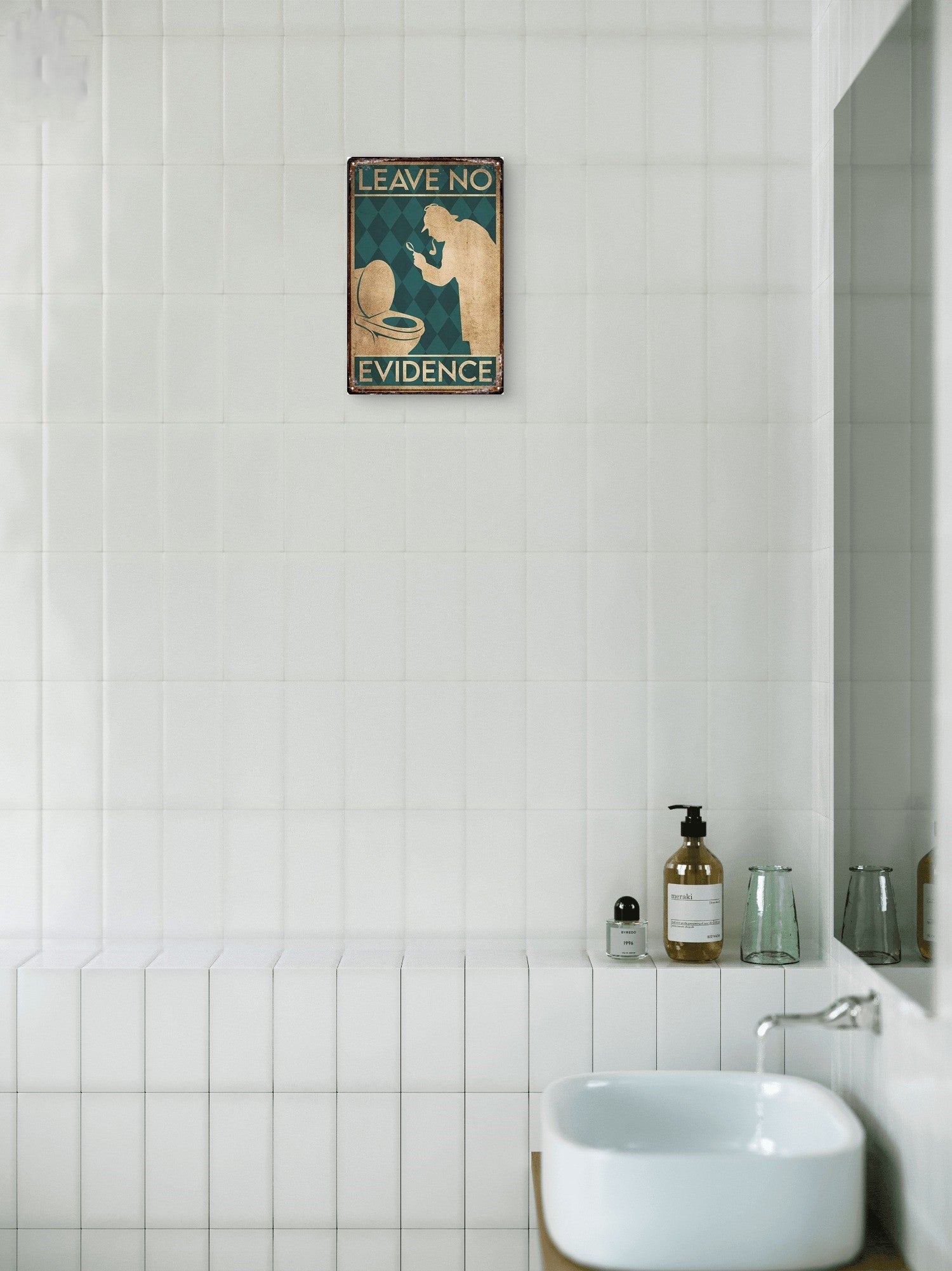 funny toilet quote decor
